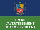 16 JUIN | FIN DE L'AVERTISSEMENT DE TEMPS VIOLENT