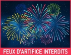 Feux d'artifice interdits
