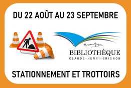 Bibliothèque C-H-Grignon | Travaux majeurs dans le stationnement