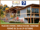 26 au 29 octobre | Bureau d’accueil touristique fermé