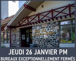 Bureaux fermés de 12 h à 15 h 30 | Ouverture de la biblio à 15 h 30