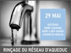 Programme de rinçage des conduites d’aqueduc | Secteurs Mont-Sauvage, Mont-Loup-Garou et du Moulin