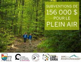 Plein air | 156 000 $ en subventions pour la Ville de Sainte-Adèle et ses partenaires 