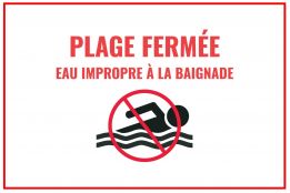7 juillet | Fermeture de la plage Jean-Guy-Caron jusqu'à nouvel ordre