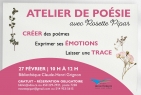 Atelier de poésie avec Rosette Pipar