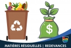 Redevances sur l’élimination des matières résiduelles