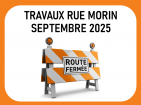 Travaux rue Morin | Septembre 2025  