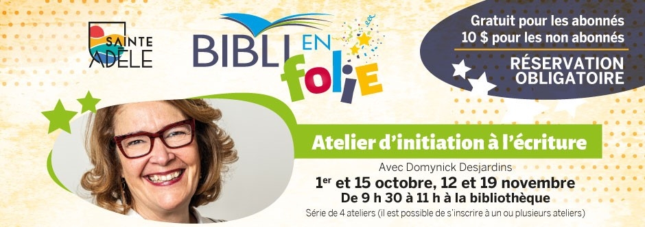 Bibli en folie - Atelier d'écriture