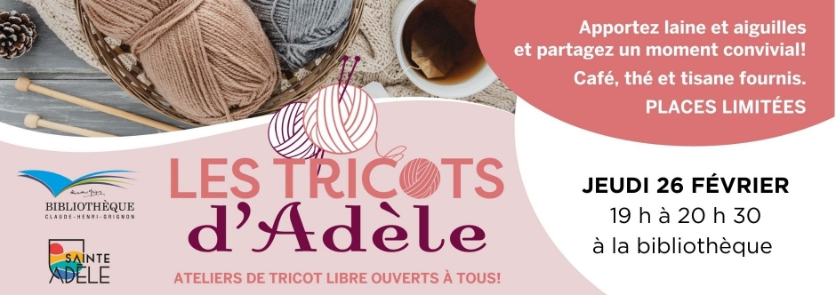 tricot d'Adèle février 
