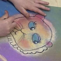 Dessin au pastel sec 