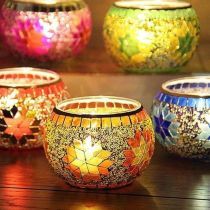 Création de bougeoir en mosaïque