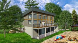 Septembre 2023 – juin 2024 | Démolition du chalet de la plage et construction d’un nouveau bâtiment