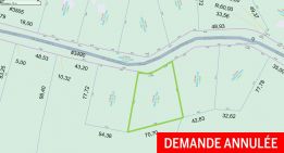 Demande de régularisation d’un terrain sur le chemin du Lac-Léon