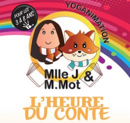L’heure du conte avec Mlle J et M. Mot