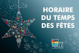 Horaire du temps des fêtes