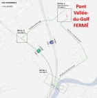 À compter du 17 octobre | Travaux de reconstruction du pont Vallée-du-Golf