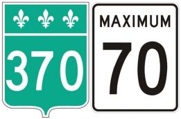 Réduction de la limite de vitesse sur le chemin Pierre-Péladeau