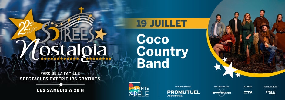 Soirées Nostalgie | Coco country Band