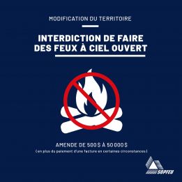 23 avril - INTERDICTION DE FAIRE DES FEUX À CIEL OUVERT