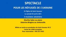 Levée de fonds et spectacle bénéfice pour les familles ukrainiennes