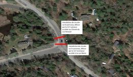 24 juillet | Travaux rue Morin - fermeture complète avant le chemin du Lac Renaud
