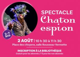 Club de lecture d'été TD | Spectacle Chaton espion