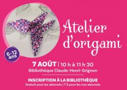 Club de lecture d'été TD | Atelier d’origami 
