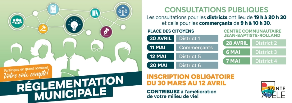 Consultations réglements municipaux