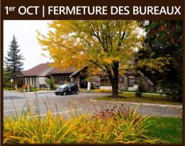 Fermeture partielle des bureaux, service à la clientèle sur rendez-vous  ***MESURES PROLONGÉES***
